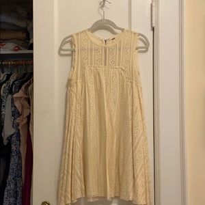Cream free people dress